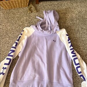 Under Armour Lavender and White Sweatshirt
